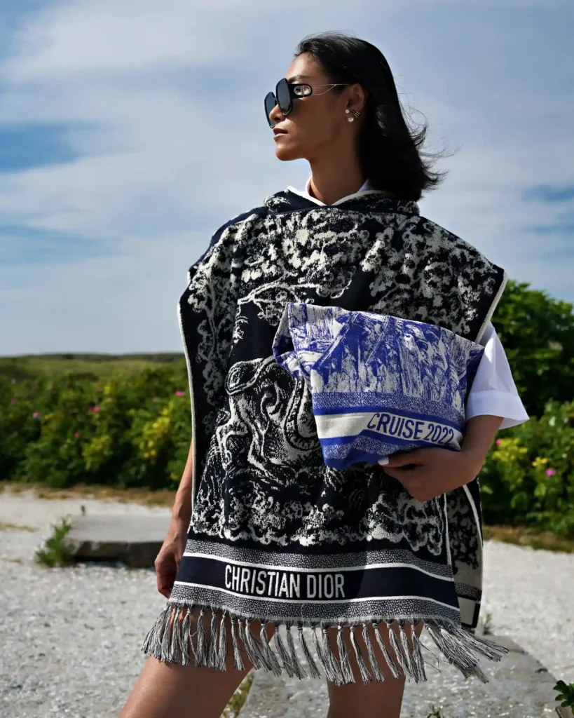 artistic portrait photography of a woman in a gucci dress in the park made with retro photography lens