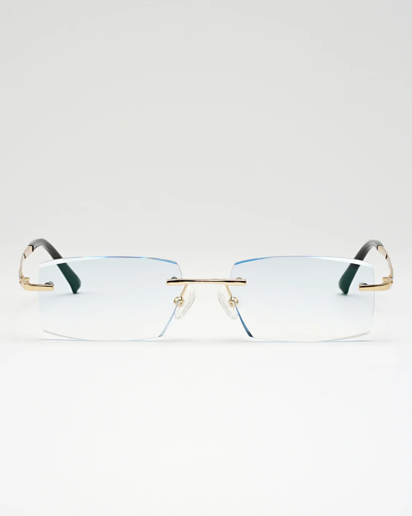 still life Packshot product photography of glasses shot strait on the grey background