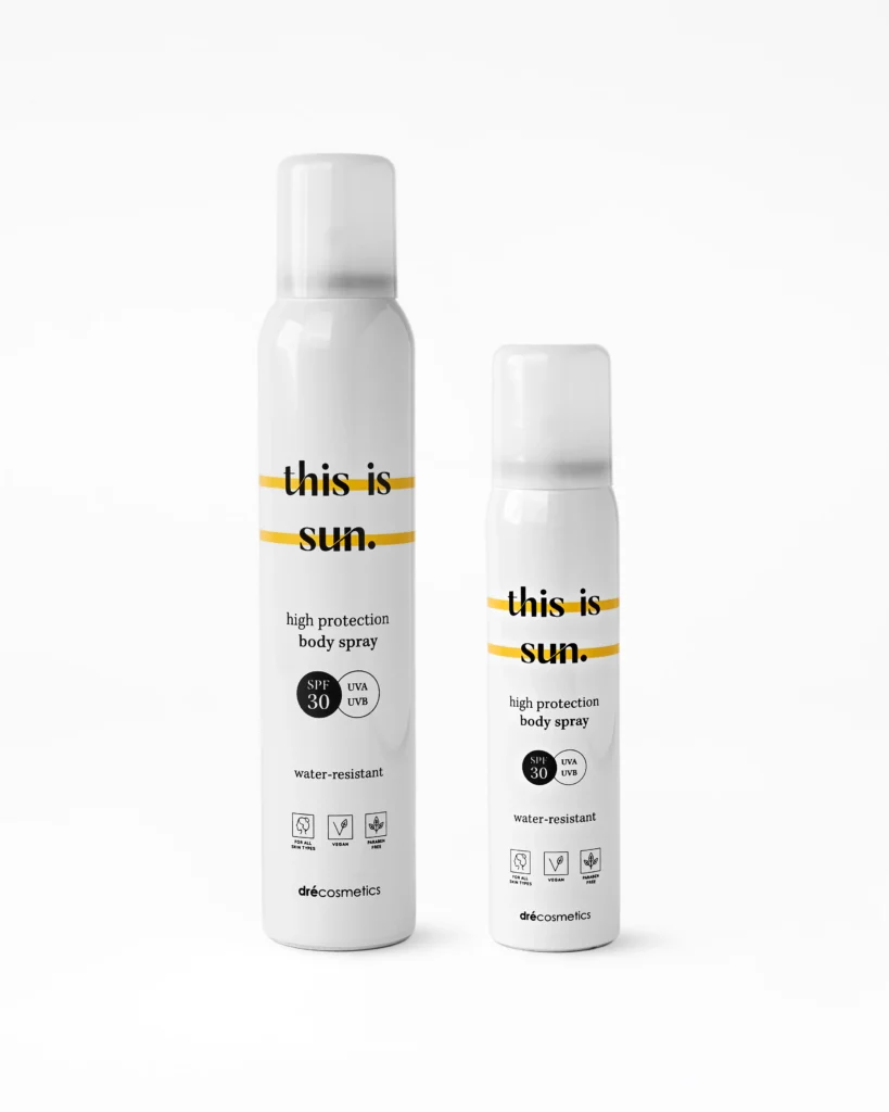 still life Packshot product photography of sun cream bottle